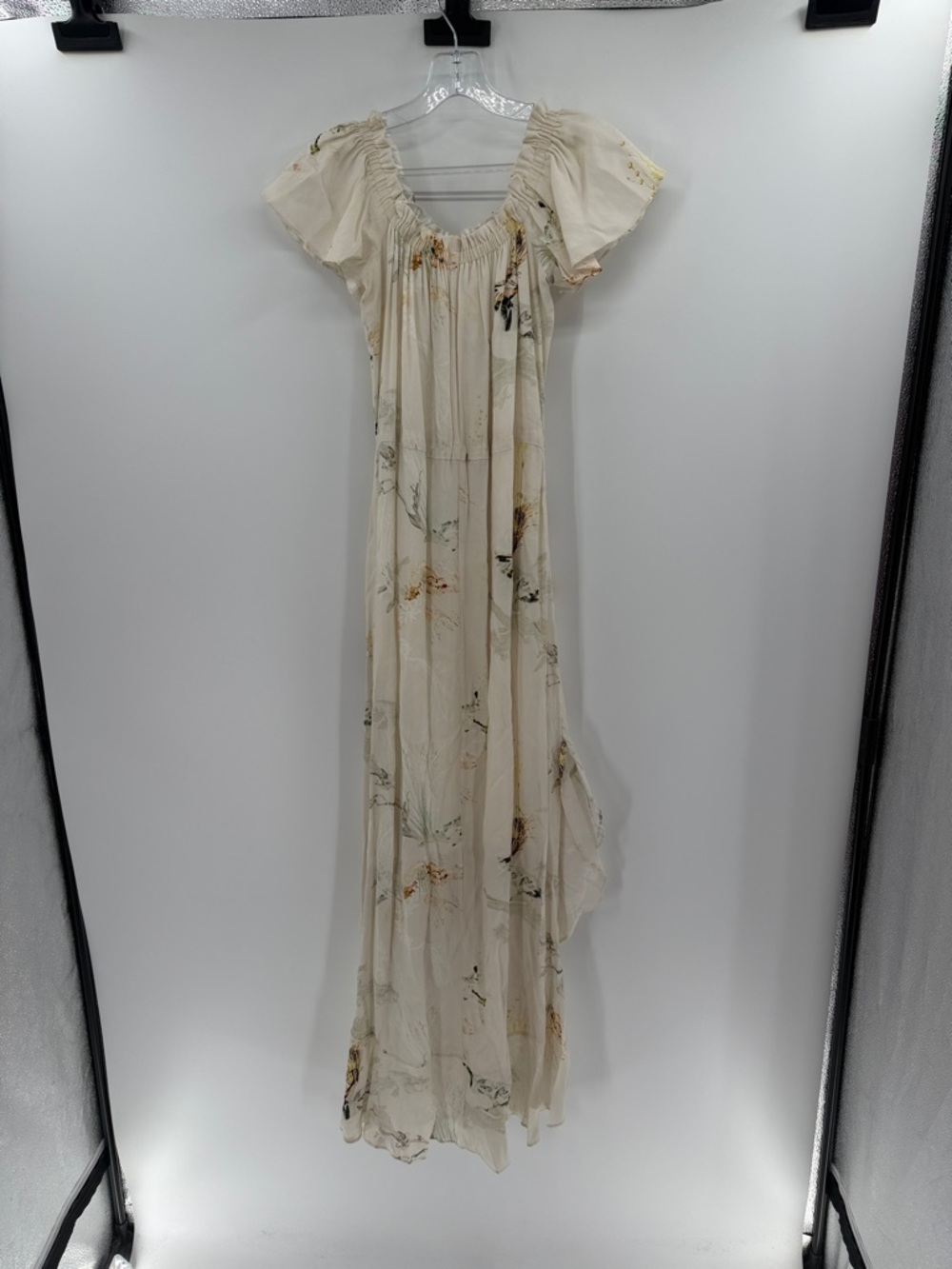 Tribe Kelley Women's High low Dawn Dress - White Floral - Medium - Picture 9 of 10